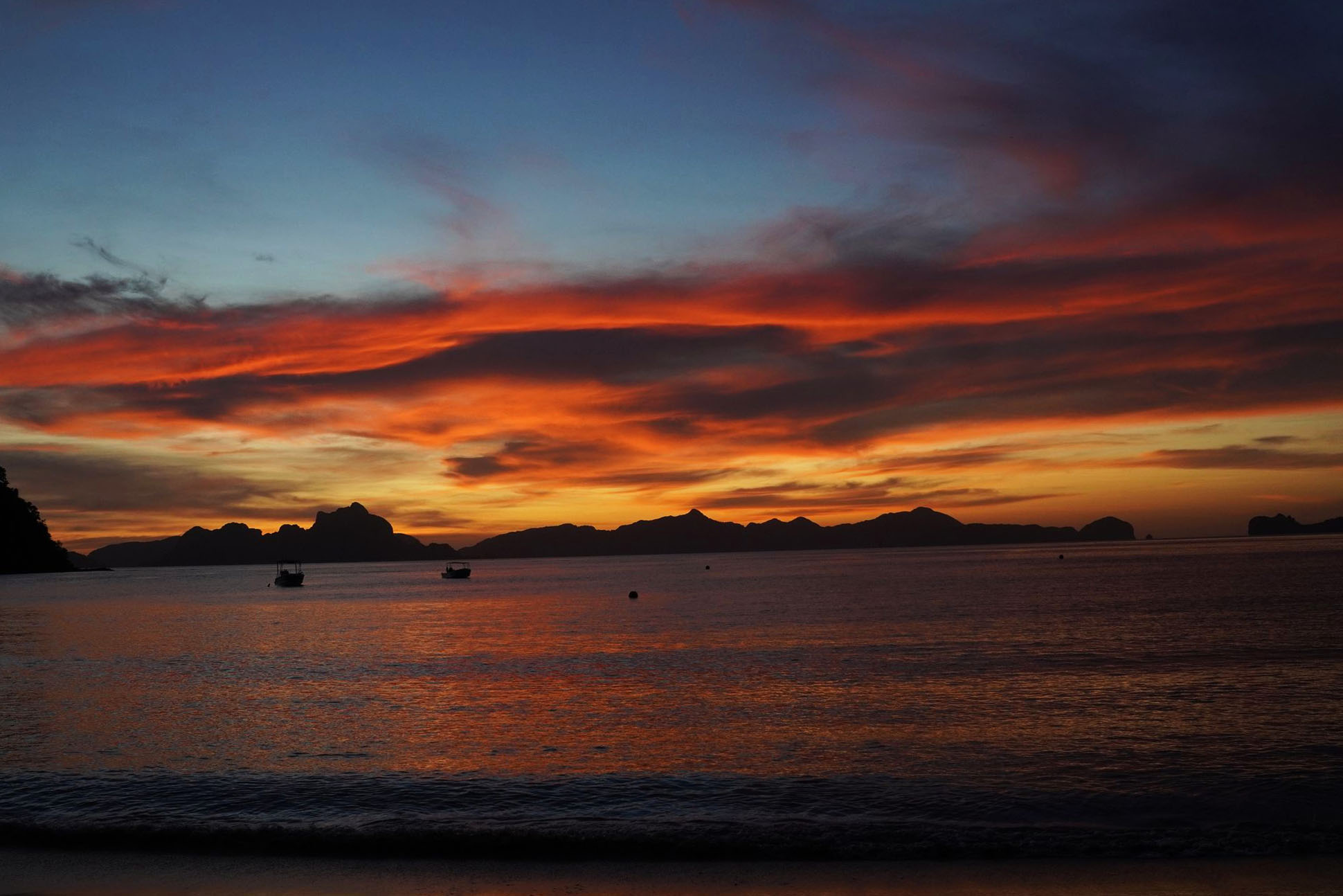 COUCHER DE SOLEIL EL NIDO